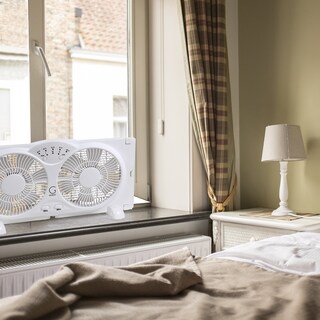 Foto 5 | Ventilador Genesis Twin, Reversible, De Alta Velocidad, Con Flujo De Aire, Blanco - Venta Internacional.