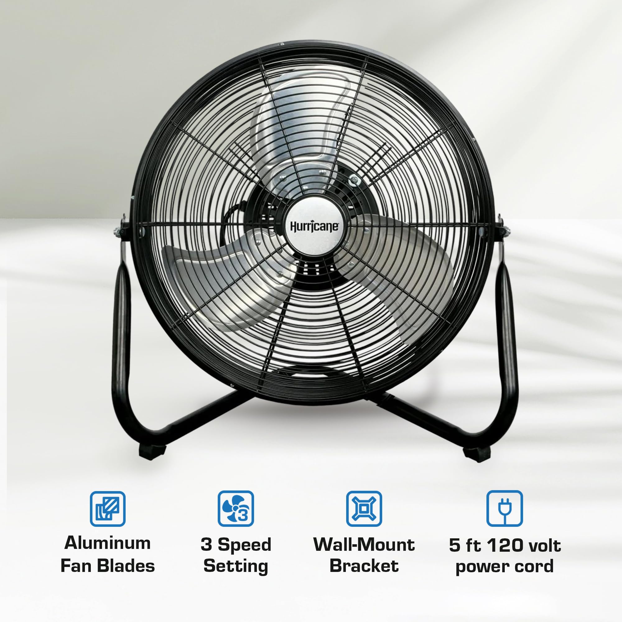 Foto 3 pulgar | Ventilador De Suelo Hurricane 16 Pro Heavy Duty Orbital Con Oscilación De 360° - Venta Internacional.