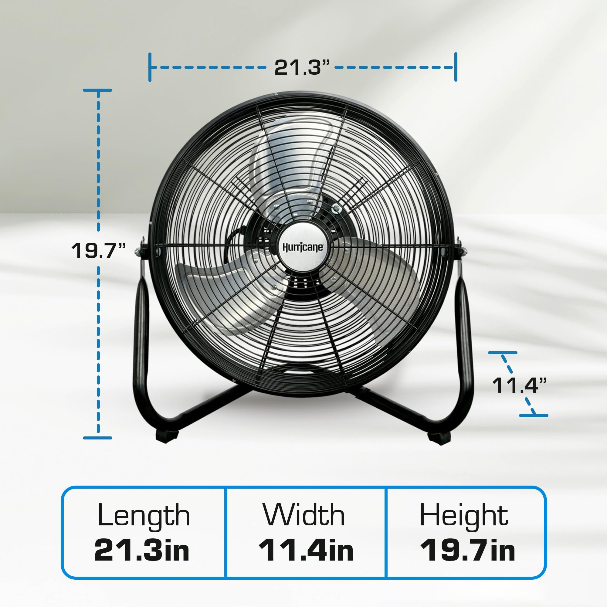 Foto 4 pulgar | Ventilador De Suelo Hurricane 16 Pro Heavy Duty Orbital Con Oscilación De 360° - Venta Internacional.