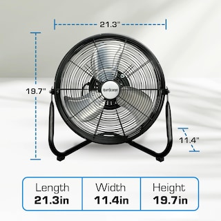 Foto 3 | Ventilador De Suelo Hurricane 16 Pro Heavy Duty Orbital Con Oscilación De 360° - Venta Internacional.