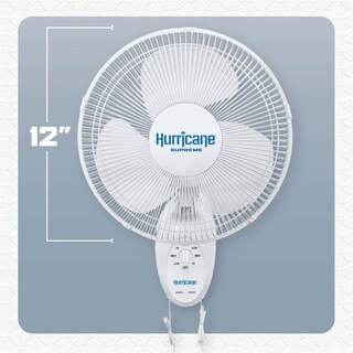 Foto 2 | Ventilador De Pared Hurricane Supreme 12, Oscilante, 30 Cm, 3 Velocidades - Venta Internacional.