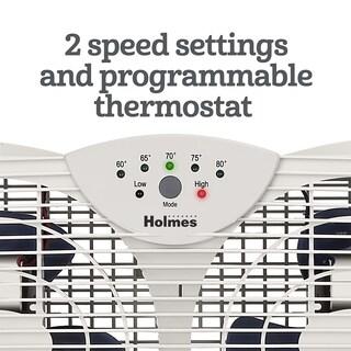 Foto 3 | Ventilador De Ventana Holmes Digital De Doble Hoja Con Control De Termostato - Venta Internacional.
