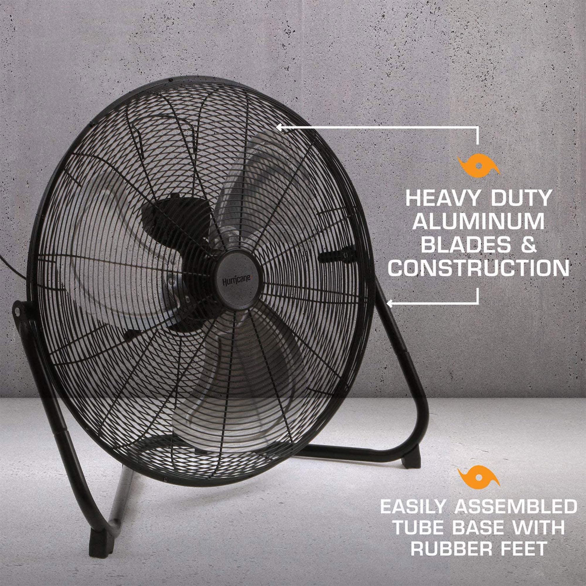Foto 4 pulgar | Ventilador De Piso Hurricane Pro 20 High Velocity Metal 5300 Cfm - Venta Internacional.