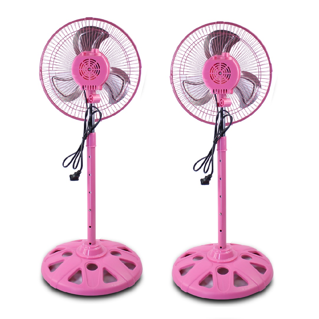Foto 2 pulgar | Dúo Ventilador Pedestal Playbox 10 Pulgadas Metálico con 3 Aspas