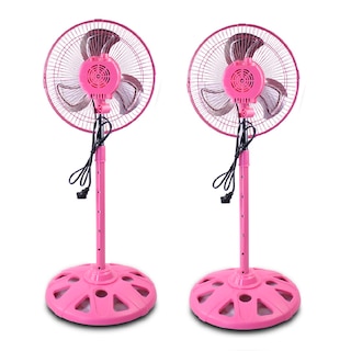Foto 1 | Dúo Ventilador Pedestal Playbox 10 Pulgadas Metálico con 3 Aspas