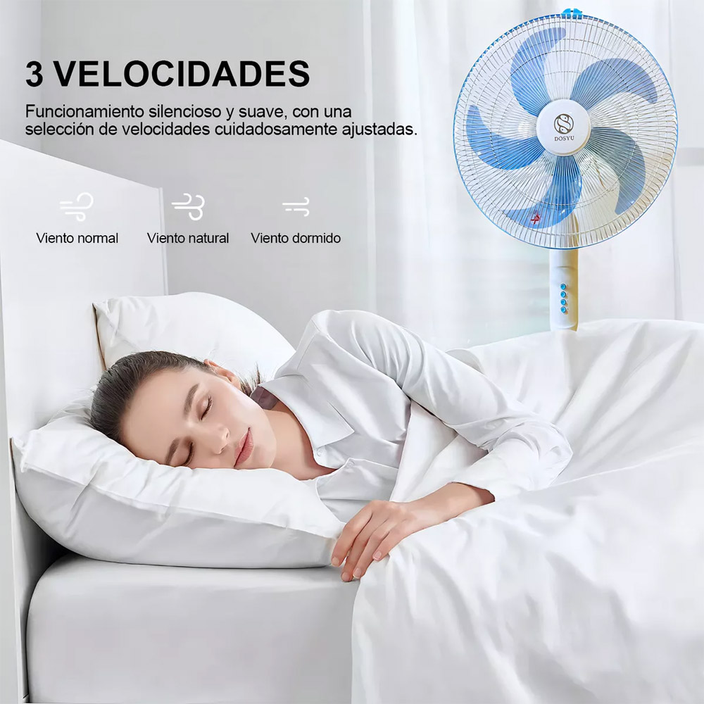 Foto 6 pulgar | Ventilador Pedestal de 5 Aspas Ajustable