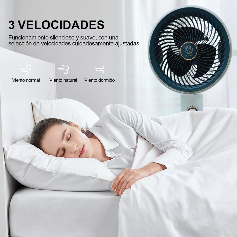 Foto 4 pulgar | Ventilador de Pedestal Ajustable con 3 Velocidades