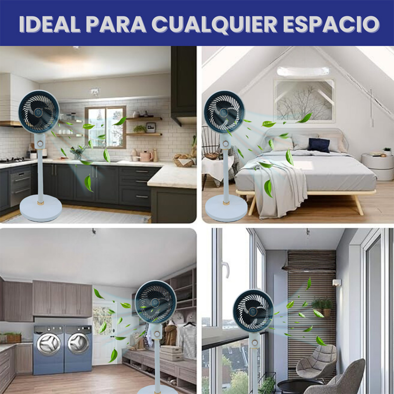 Foto 5 | Ventilador de Pedestal Ajustable con 3 Velocidades