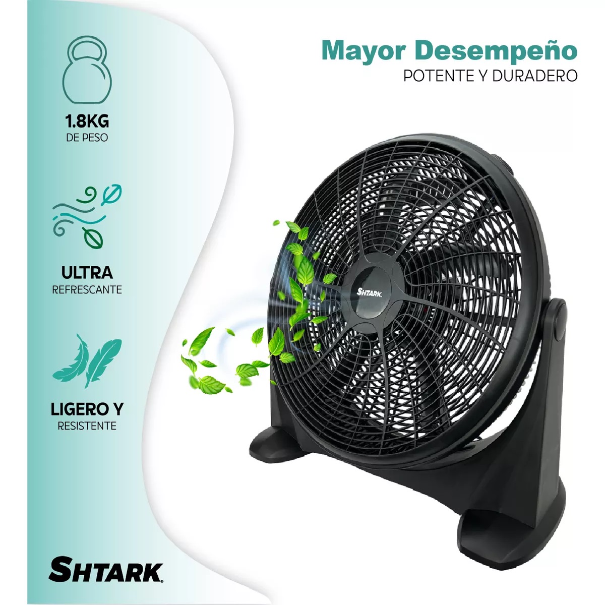 Foto 5 pulgar | Ventilador de Piso 20 Pulg 5 Aspas 3 Velocidades