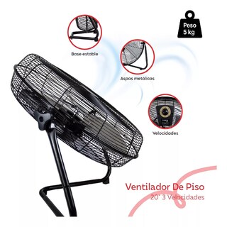 Foto 2 | Ventilador de Piso Cuory 3 Velocidades