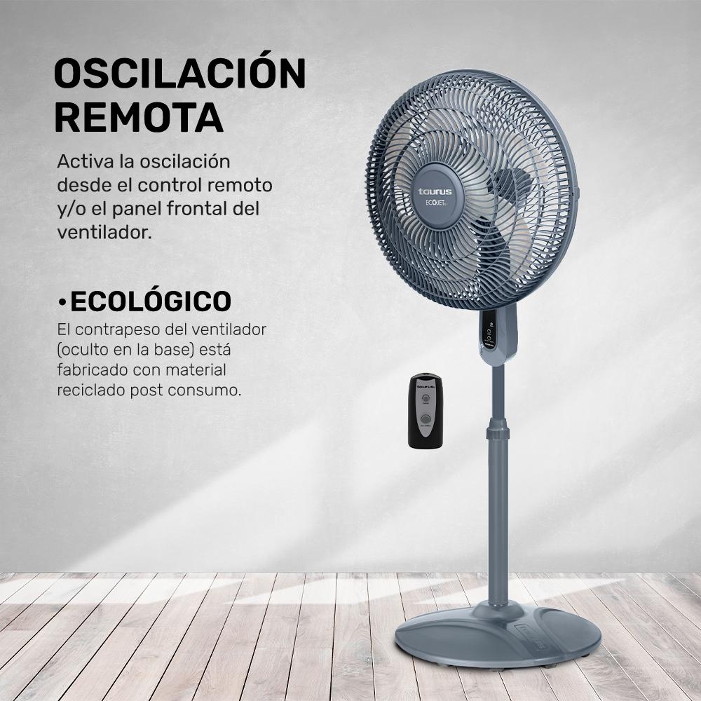 Foto 4 pulgar | Ventilador de Pedestal Taurus Gris