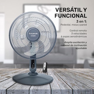 Foto 8 | Ventilador de Pedestal Taurus Gris