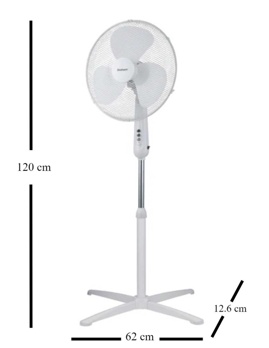 Foto 4 pulgar | Ventilador de Pedestal Bestherm RD-40A de 16 Pulgadas 127v