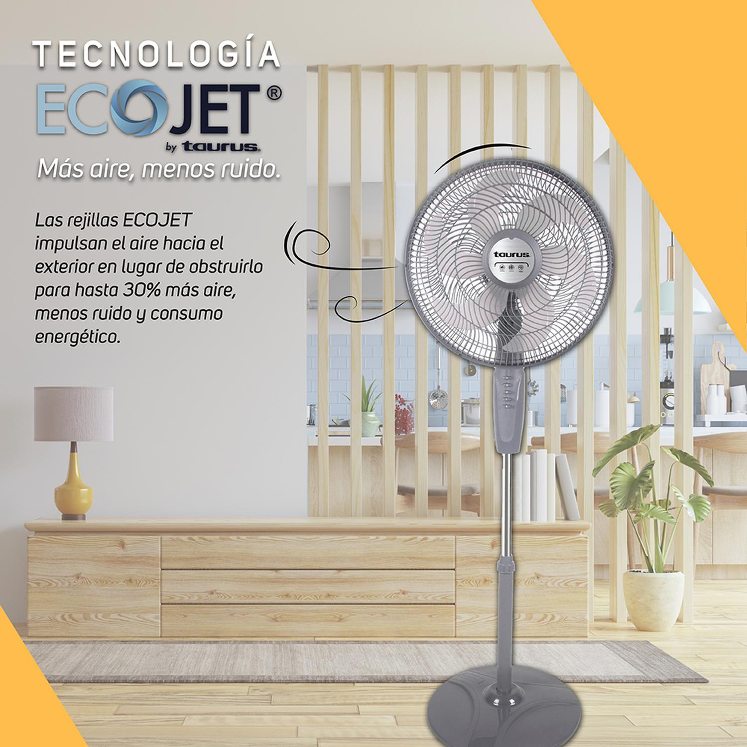 Foto 5 pulgar | Ventilador De Pedestal Boreal Taurus Ecojet 16 Pulgadas Con Oscilación Y Cabezal Ajustable