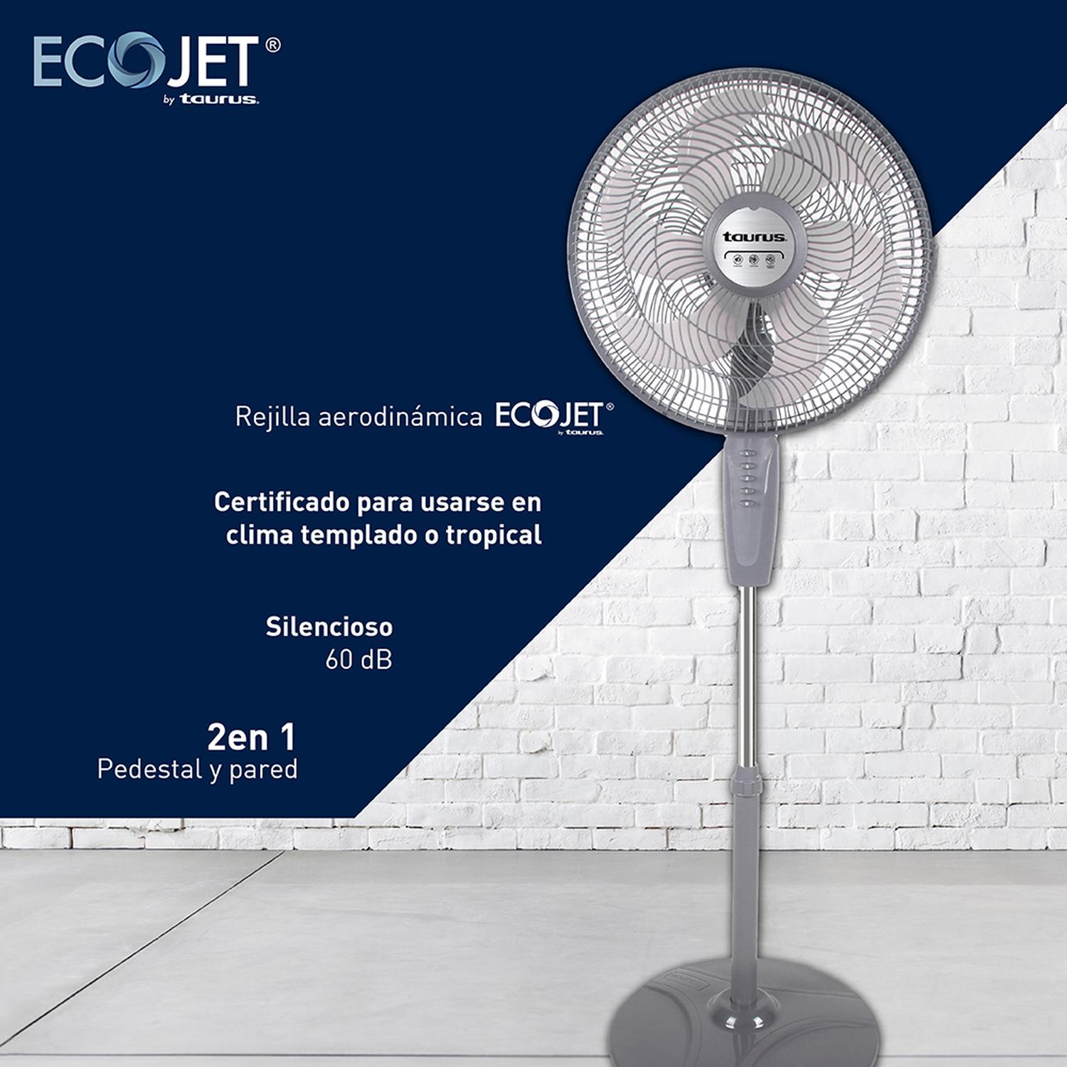 Foto 6 pulgar | Ventilador De Pedestal Boreal Taurus Ecojet 16 Pulgadas Con Oscilación Y Cabezal Ajustable