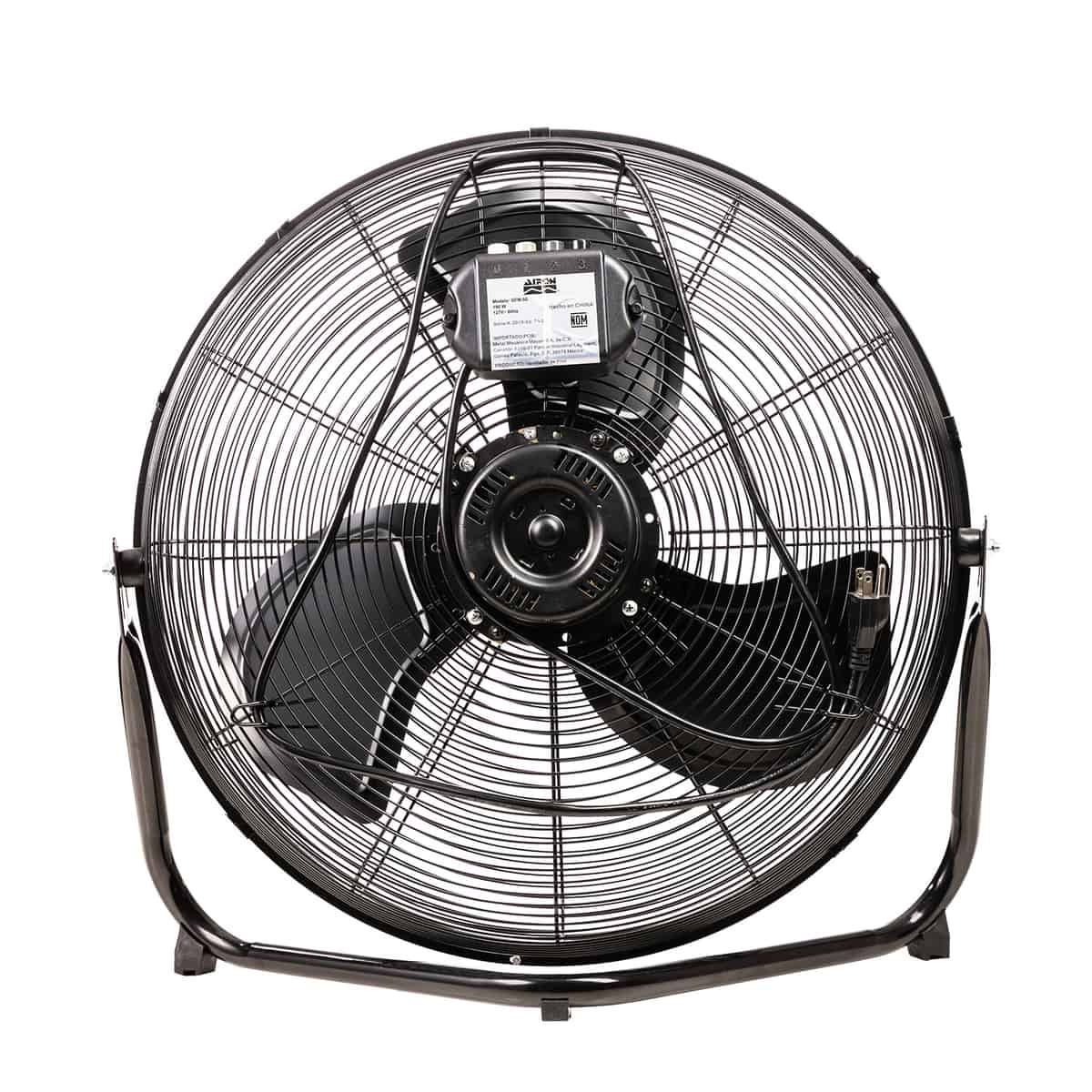 Foto 4 pulgar | Ventilador Metálico de Piso Airon Negro
