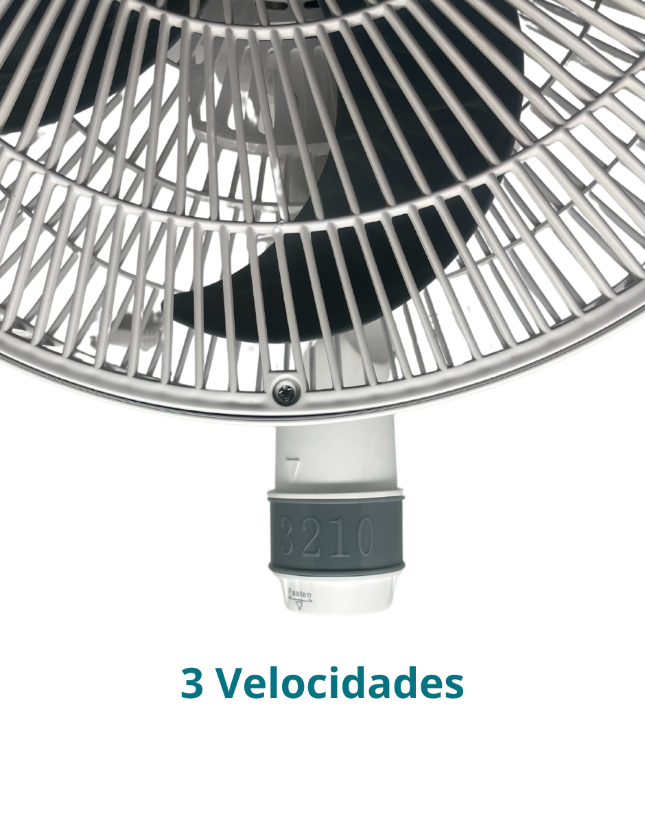 Foto 3 pulgar | Ventilador de Pedestal Aerotec 16 Pulgadas Blanco VM-16P 3 Velocidades