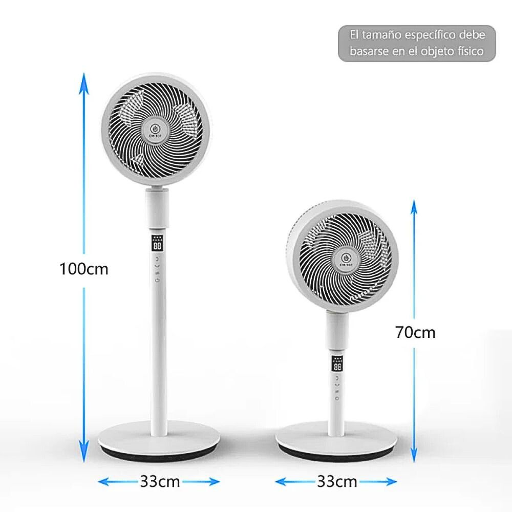 Foto 5 | Ventilador de Pedestal 32 Niveles 6 Modos Oscilante 127v