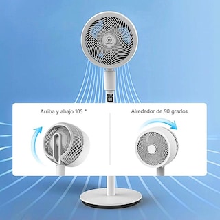 Foto 6 | Ventilador de Pedestal 32 Niveles 6 Modos Oscilante 127v