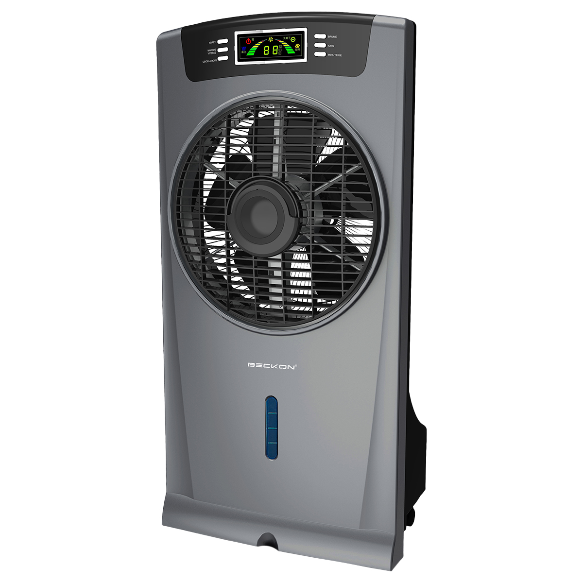 Foto 2 pulgar | Ventilador Humidificador Bv-16wwind Color Gris Rociador Nebulizador Brisa Fresca Agua 80cm Ionizador Purificador Ai