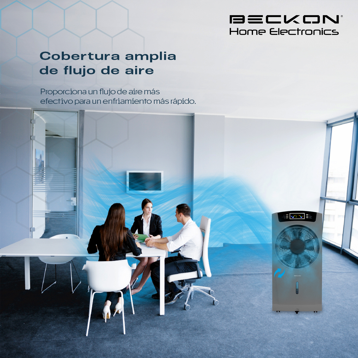 Foto 9 pulgar | Ventilador Humidificador Bv-16wwind Color Gris Rociador Nebulizador Brisa Fresca Agua 80cm Ionizador Purificador Ai