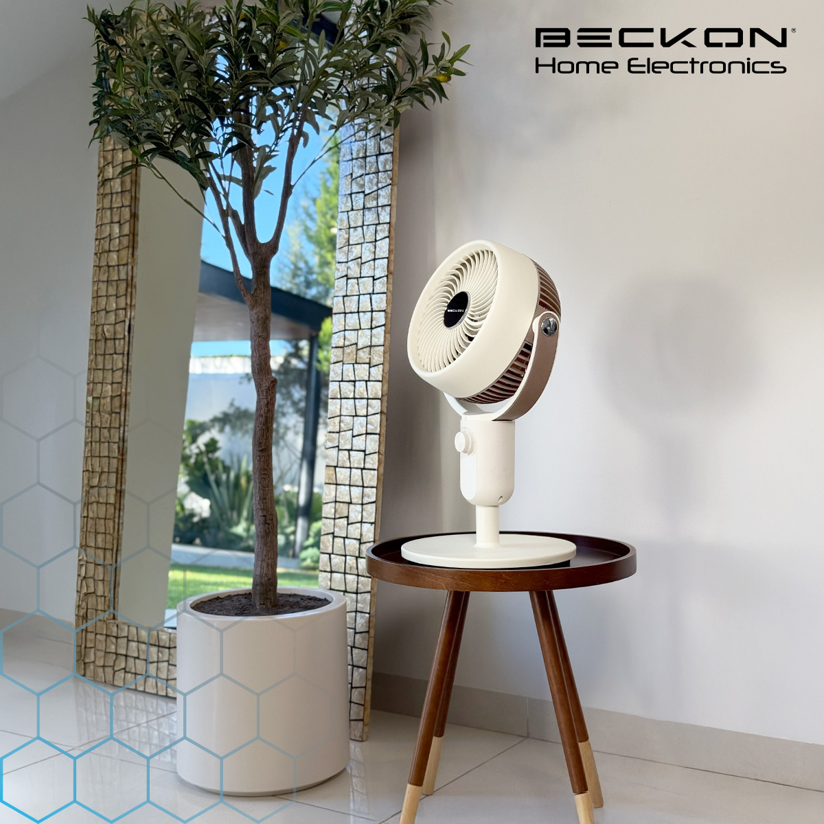 Foto 9 pulgar | Ventilador De Pedestal Decorativo Premium Beckon Bv-45star Alta Potencia 27cm De Diámetro 3 Posiciones De Altura Os