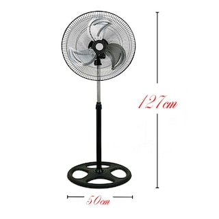 Foto 7 | Ventilador Con 3 Aspas De Metal 18'' De Diámetro 127v 62*51*17cm