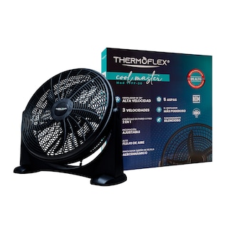 Foto 3 | Ventilador Thermoflex Tfff-20 De Piso, 20 Pulgadas, 3 Velocidades, 5 Aspas