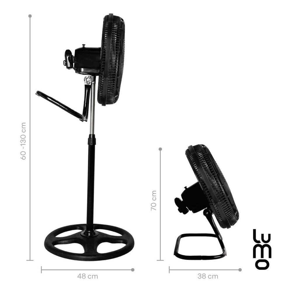 Foto 4 pulgar | Ventiladores 18 Pulgadas 3 en 1 Pedestal Piso Pared Set X2