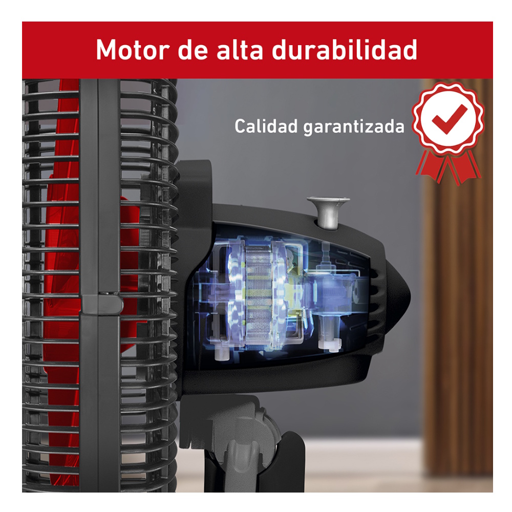 Foto 4 pulgar | Ventilador Turbo Power 45cm/4 Aspas/3vel/80 W Ve2913x0 T-fal