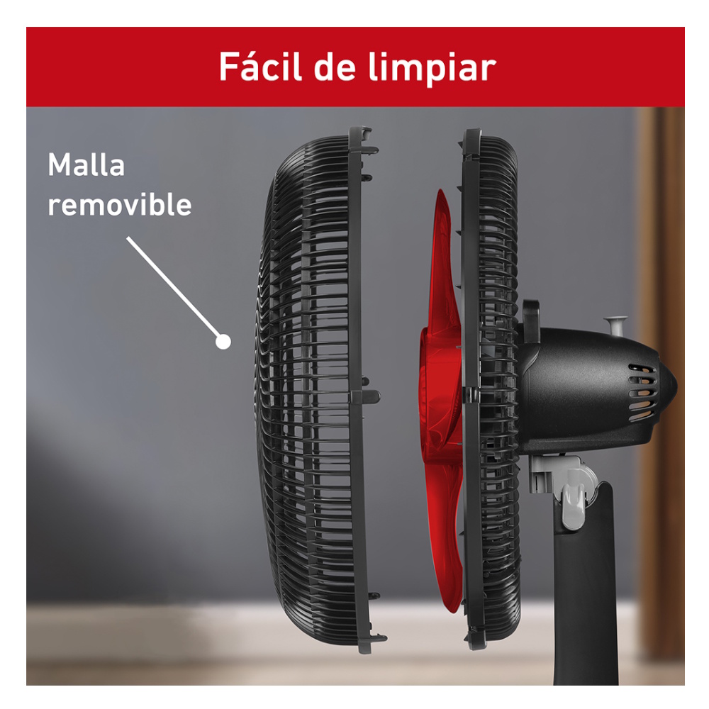 Foto 6 pulgar | Ventilador Turbo Power 45cm/4 Aspas/3vel/80 W Ve2913x0 T-fal