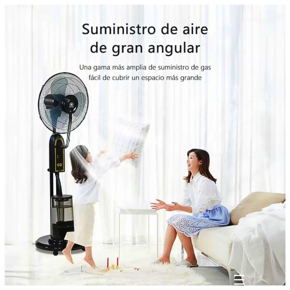 Foto 3 pulgar | Ventilador De Piso Capacidad De Agua De 5l. 3 Modo De Velocidad, 3 Modos De Temporizador