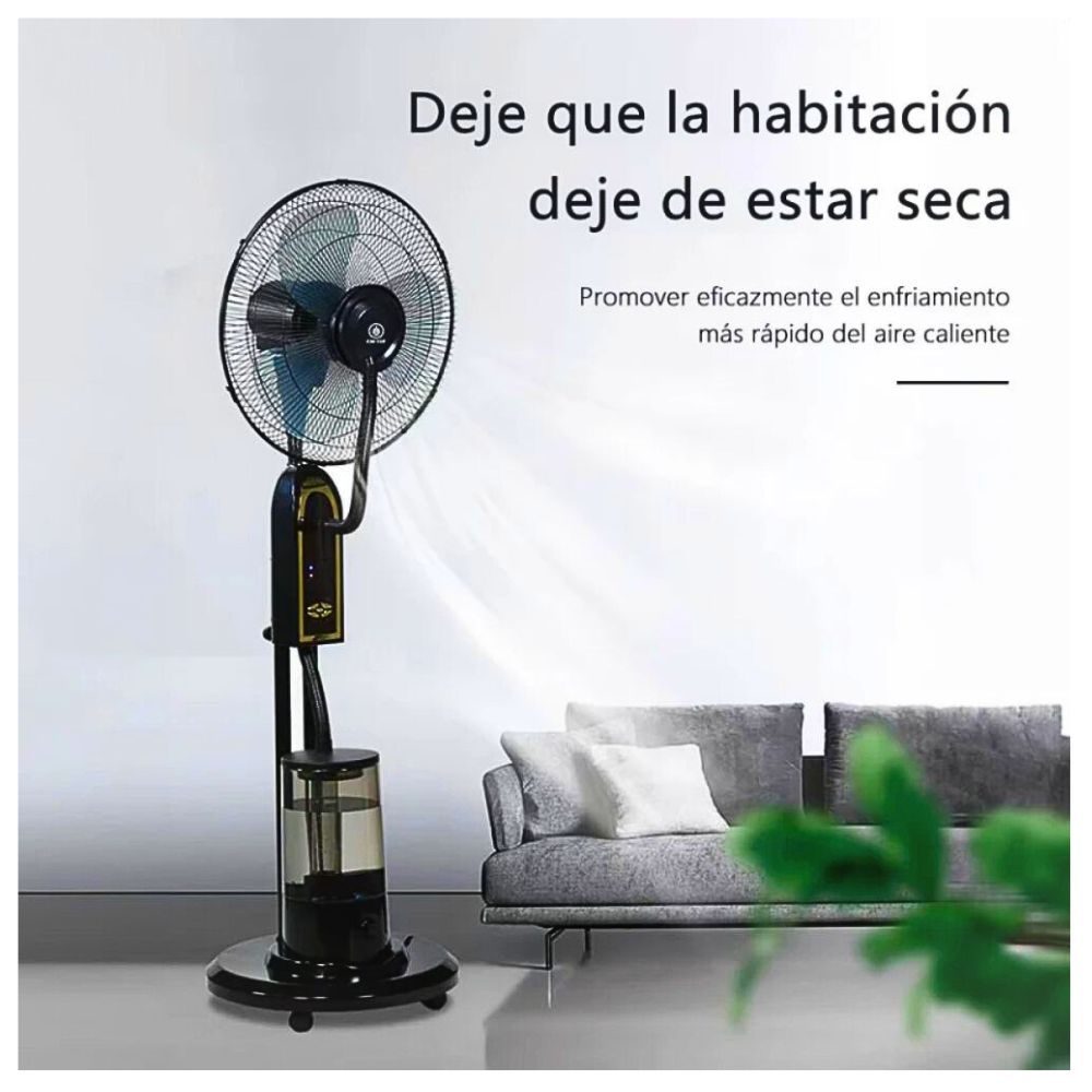 Foto 5 pulgar | Ventilador De Piso Capacidad De Agua De 5l. 3 Modo De Velocidad, 3 Modos De Temporizador