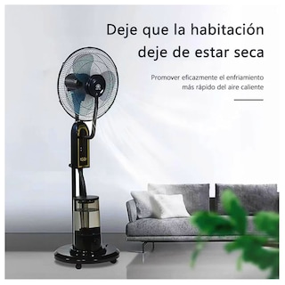 Foto 4 | Ventilador De Piso Capacidad De Agua De 5l. 3 Modo De Velocidad, 3 Modos De Temporizador