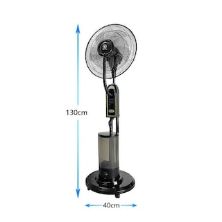 Foto 5 | Ventilador De Piso Capacidad De Agua De 5l. 3 Modo De Velocidad, 3 Modos De Temporizador
