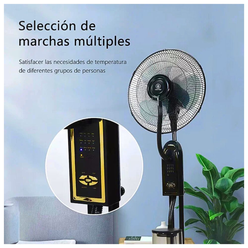 Foto 7 pulgar | Ventilador De Piso Capacidad De Agua De 5l. 3 Modo De Velocidad, 3 Modos De Temporizador