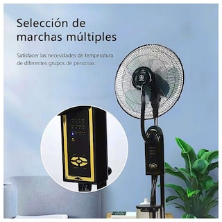 Foto 6 | Ventilador De Piso Capacidad De Agua De 5l. 3 Modo De Velocidad, 3 Modos De Temporizador