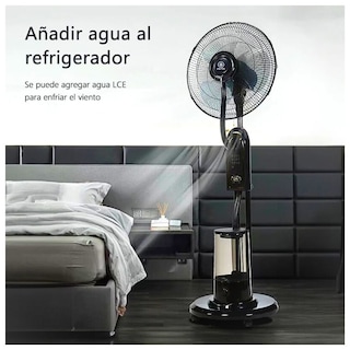 Foto 7 | Ventilador De Piso Capacidad De Agua De 5l. 3 Modo De Velocidad, 3 Modos De Temporizador