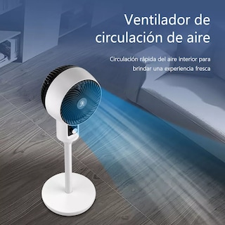 Foto 3 | Ventilador De Pedestal Silencioso Circulación De Aire Con 3 Velocidades