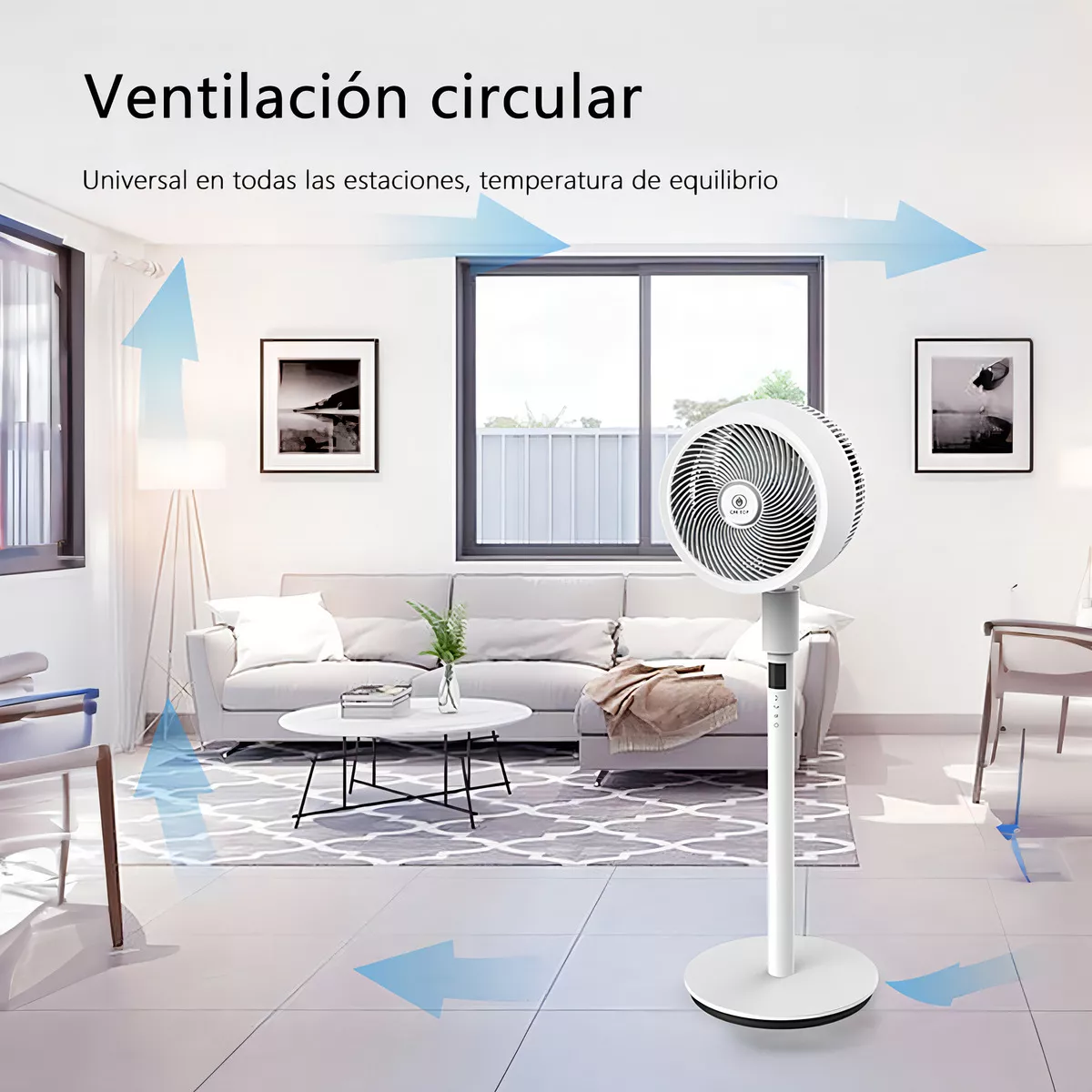 Foto 4 pulgar | Ventilador de Pedestal 3 Aspas 32 Velocidades con Control Remoto