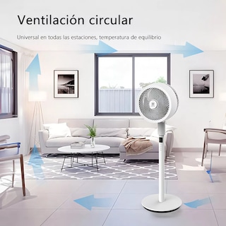 Foto 3 | Ventilador de Pedestal 3 Aspas 32 Velocidades con Control Remoto
