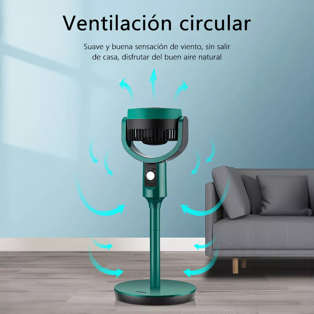 Foto 4 pulgar | Ventilador de Pie 3 Aspas 3 Velocidades Altura Ajustable