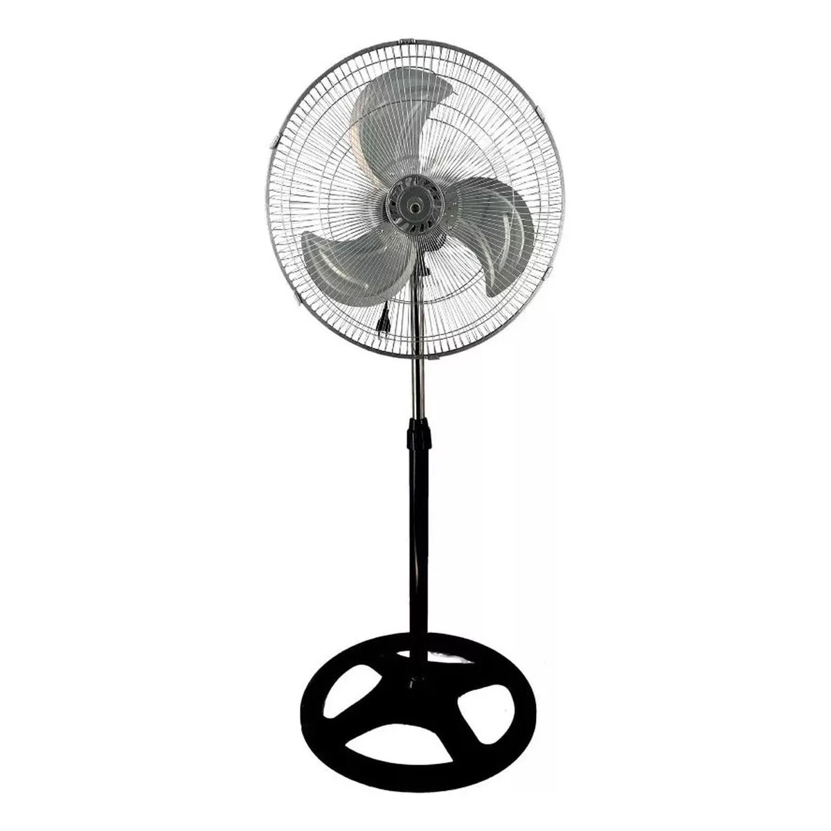 Ventilador Pedestal 3 En 1 (pedestal, Piso Y Pared) Color  Plateado Aspas Cromo Diámetro 18 F