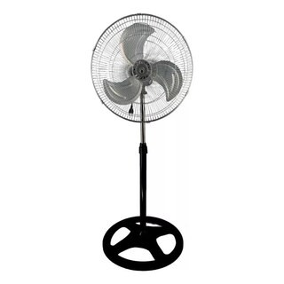 Foto 1 | Ventilador Pedestal 3 En 1 (pedestal, Piso Y Pared) Color Plateado Aspas Cromo Diámetro 18 F