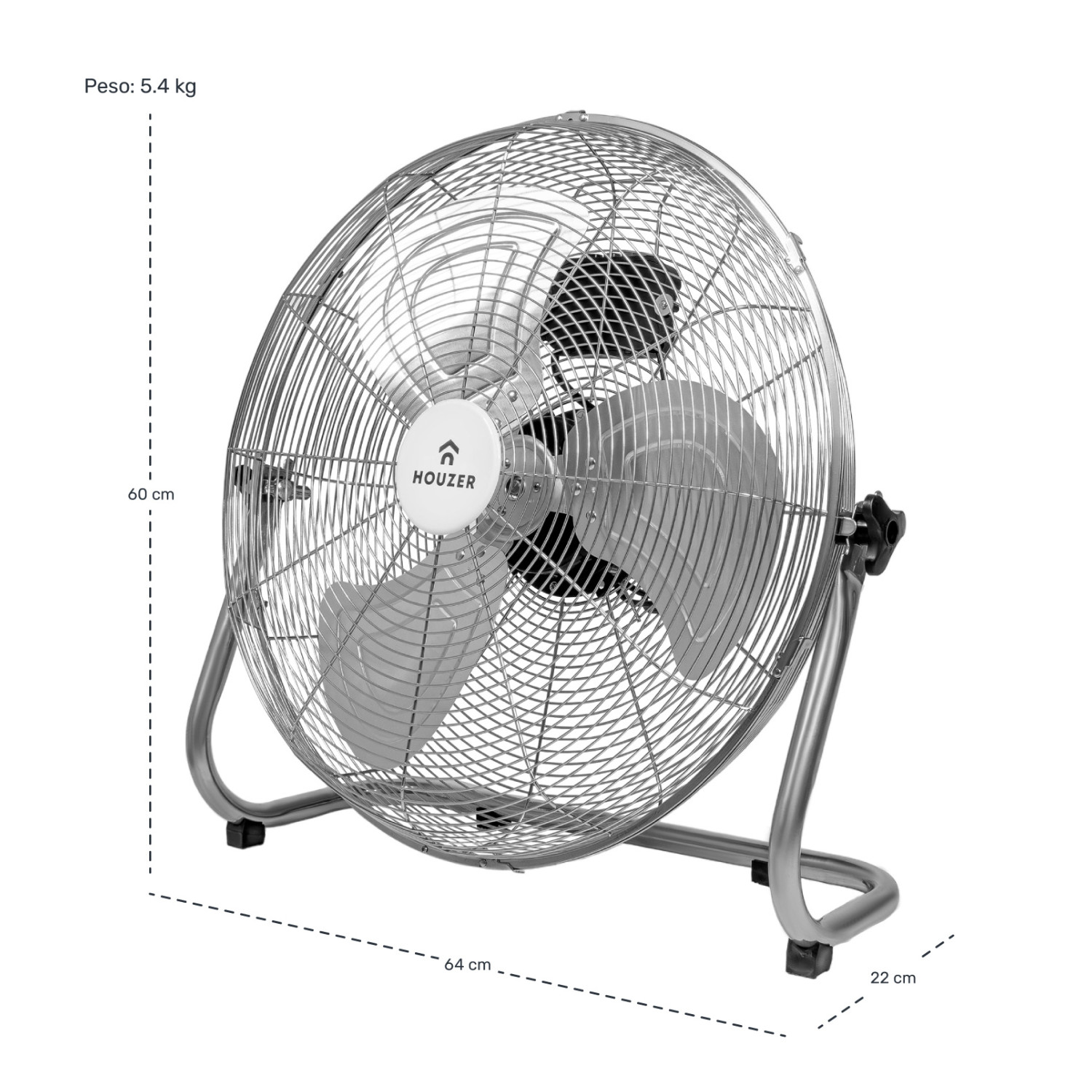 Foto 6 | Kit de 2 Ventiladores de Piso 23' Houzer 3 Aspas