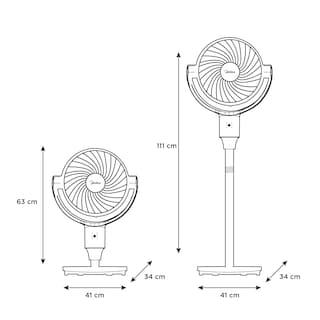Foto 6 | Ventilador Midea De Circulación Anyseason 10''