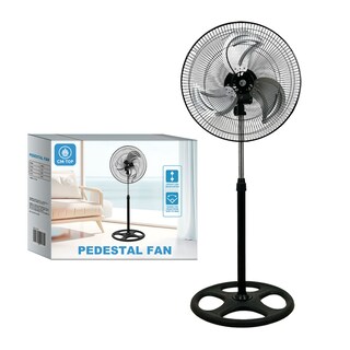 Foto 2 | Ventilador De Pie Con 3 Palas De Metal