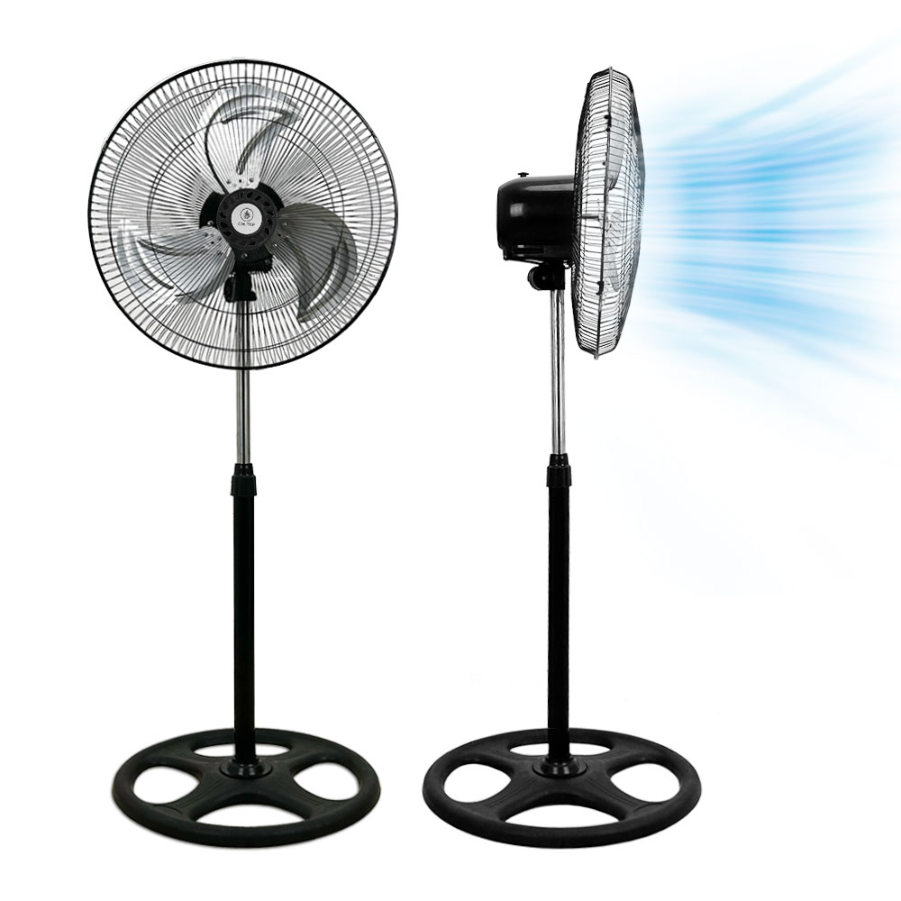 Pack De Ventilador De Pie Con 3 Palas De Metal