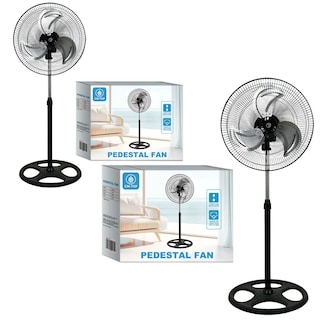 Foto 2 | Pack De Ventilador De Pie Con 3 Palas De Metal