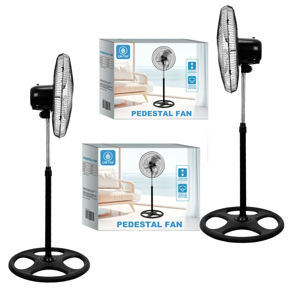 Foto 4 pulgar | Pack De Ventilador De Pie Con 3 Palas De Metal
